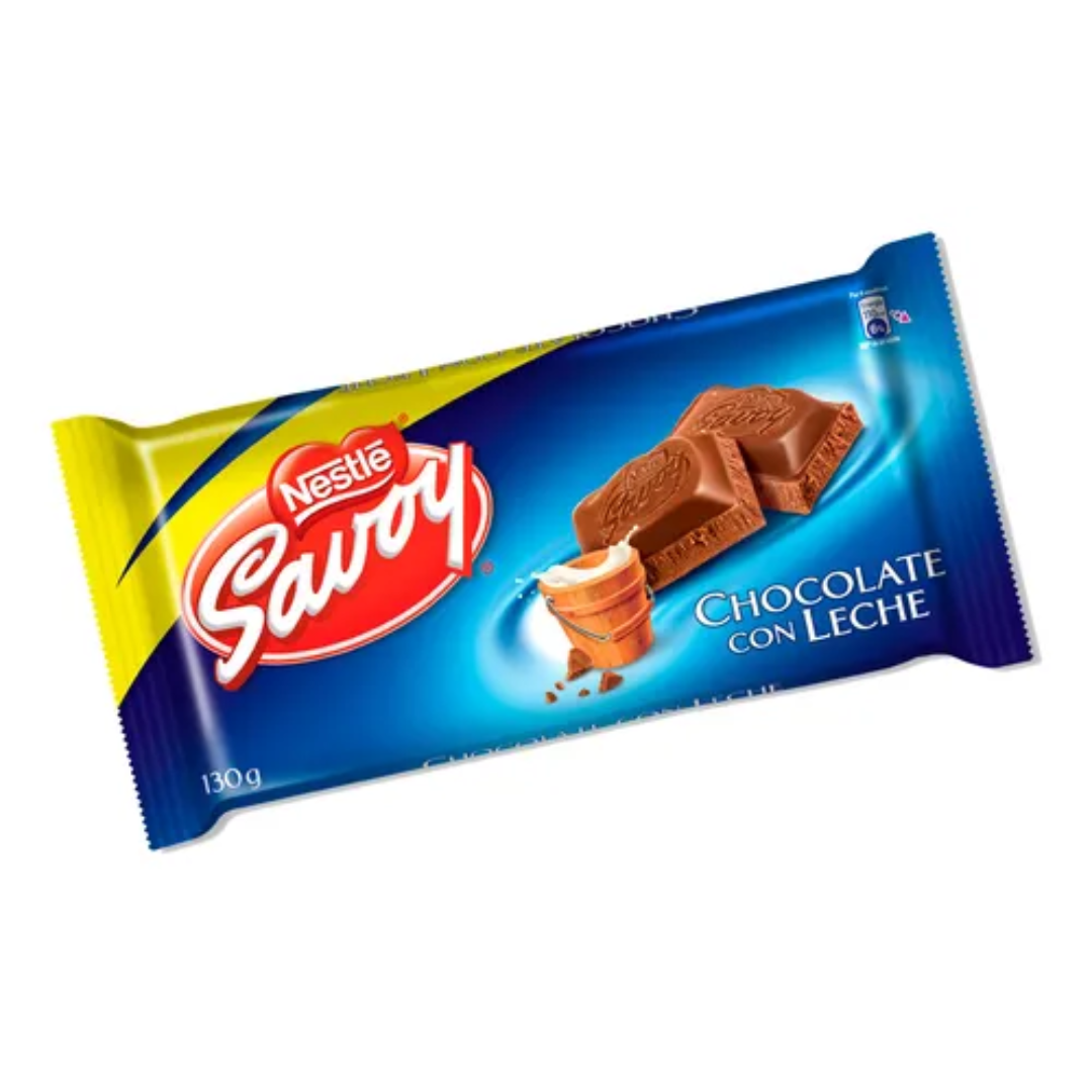 CHOCOLATE SAVOY CON LECHE 130GR